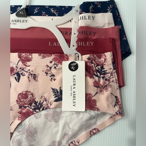 Laura Ashley Super Soft Laser Cut Tech Sealed No-Show 5 pc Panties Set - Picture 6 of 9